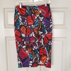 Thalia Sodi Bright Pencil Skirt w/ split  Sz Small